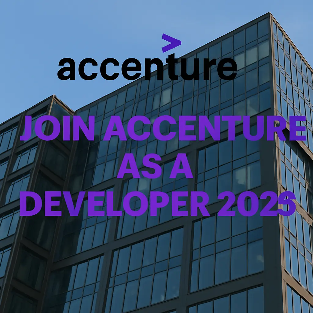 Join Accenture as a Developer 2025 Openings for Graduates & Working Professionals