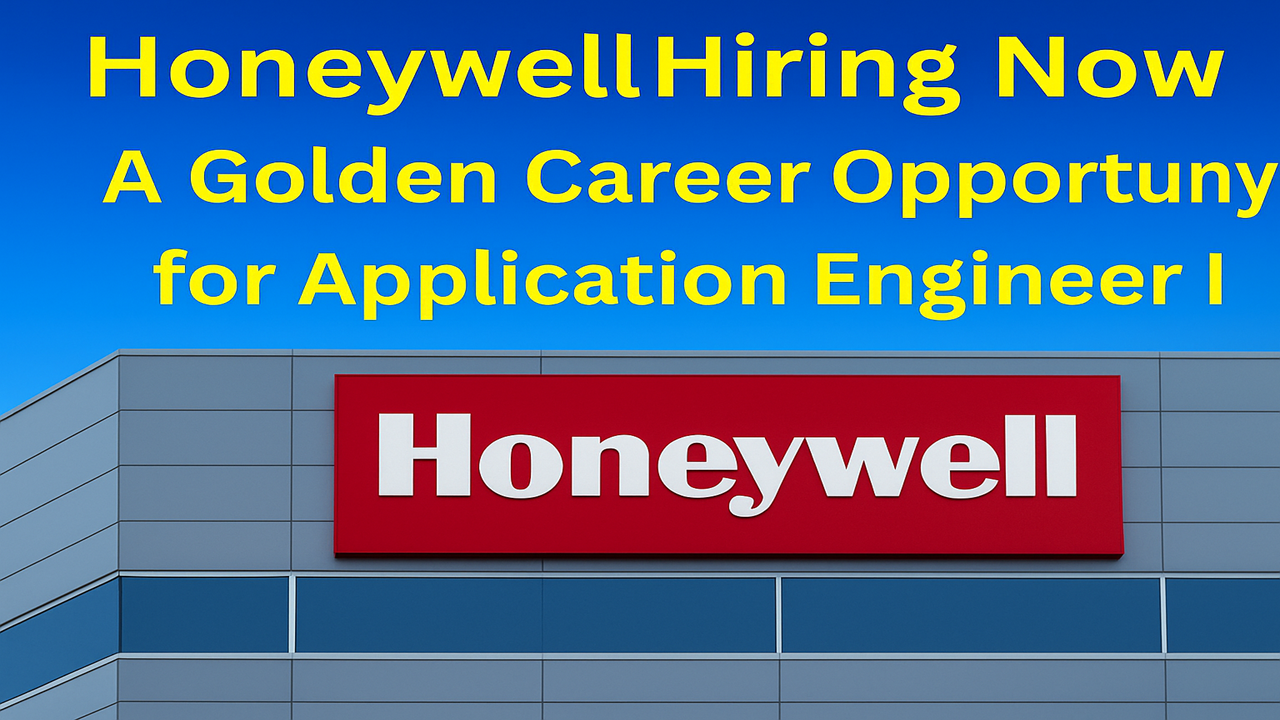 Honeywell Hiring Now 2025 : Exciting Career Opportunity for Freshers & Experienced as Application Engineer I