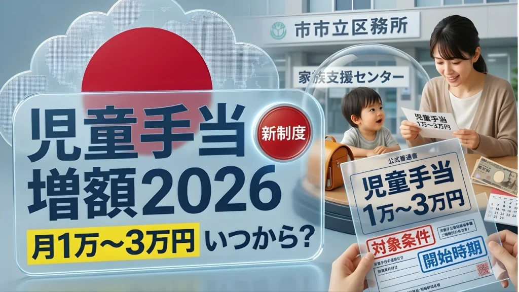 2026年日本の児童手当増額